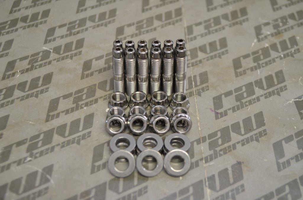 ARP Stainless Exhaust Stud and Nut Kit for Nissan RB26 (Set of 12)