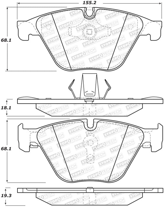 StopTech Street Brake Pads - Front