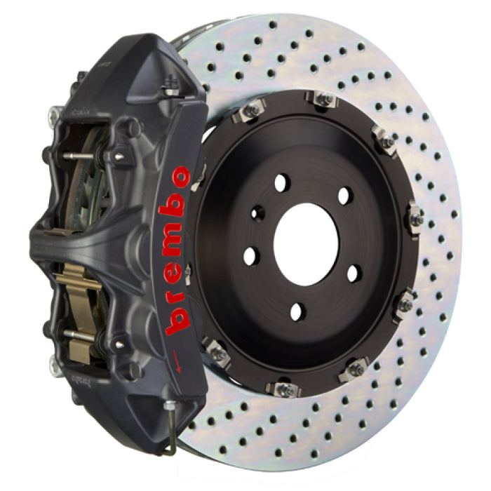 Brembo 18+ X3 /19+ X4 Front GTS BBK 6 Piston Cast 380x34 2pc Rotor Drilled-Black HA