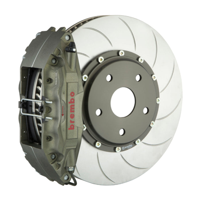 Brembo 99-07 Evo VI - IX PISTA Front Race BBK 4 Piston Cast 2pc 328 x35x6 4a 2pc Rotor T5-Clear HA