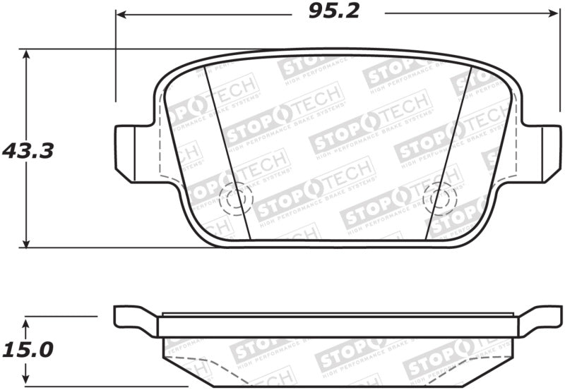 StopTech Street Brake Pads - Rear