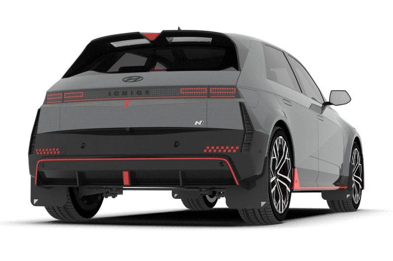 Rally Armor 25-26 Hyundai Ioniq 5 N Black UR Mud Flap Silver Battery Logo