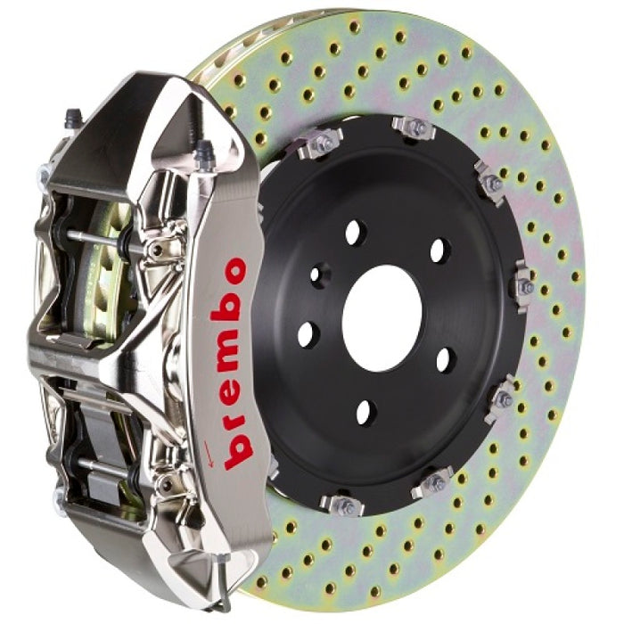 Brembo 08-13 M3/11-12 1M Front GTR BBK 6 Piston Billet 365x34 2pc Rotor Drilled- Nickel