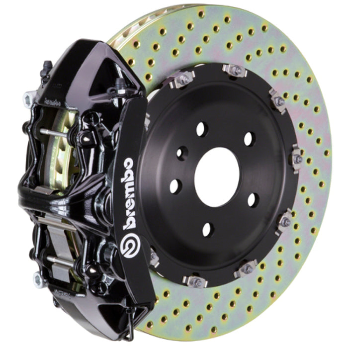 Brembo 19-22 A-Class (Excl AMG) Fr GT BBK 6Pis Cast 365x34 2pc Rotor Drilled-Black