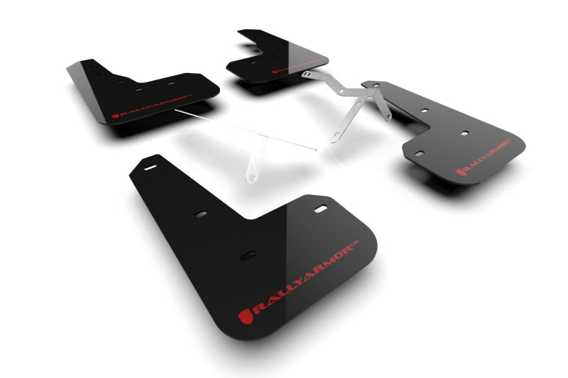 Rally Armor 23-26 Acura Integra Type S Black Mud Flap w/White Logo