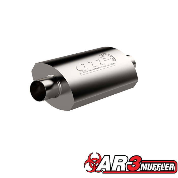 QTP 2.5in Weld-On 304SS AR3 Muffler