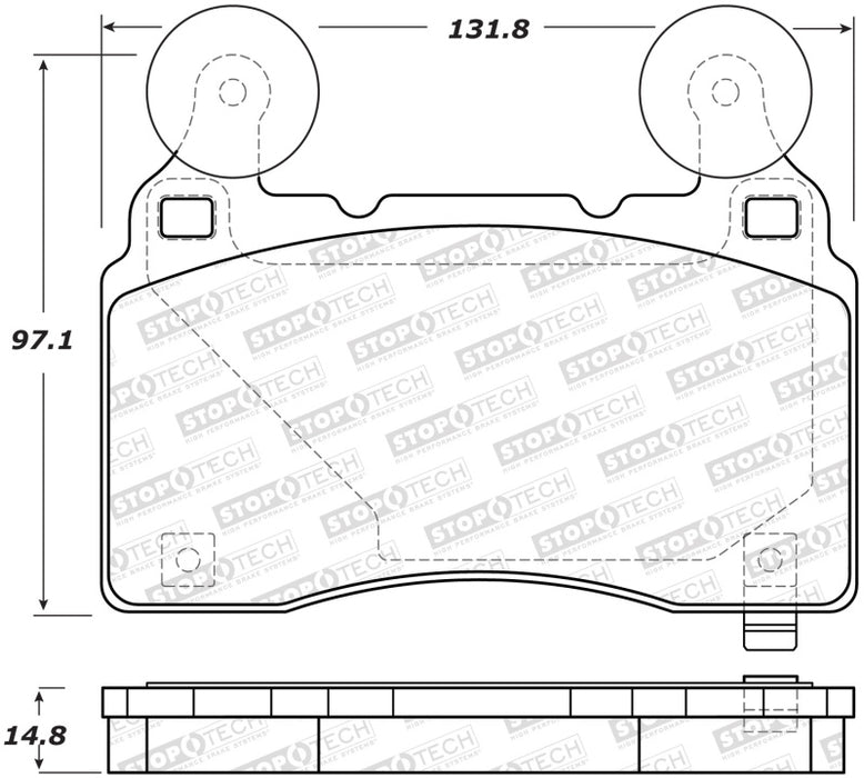 StopTech Performance 14-19 Cadillac CTS Front Brake Pads