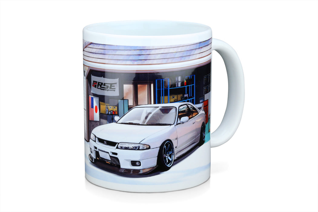 Tomei Mug White R33 GT-R Car Life Garage
