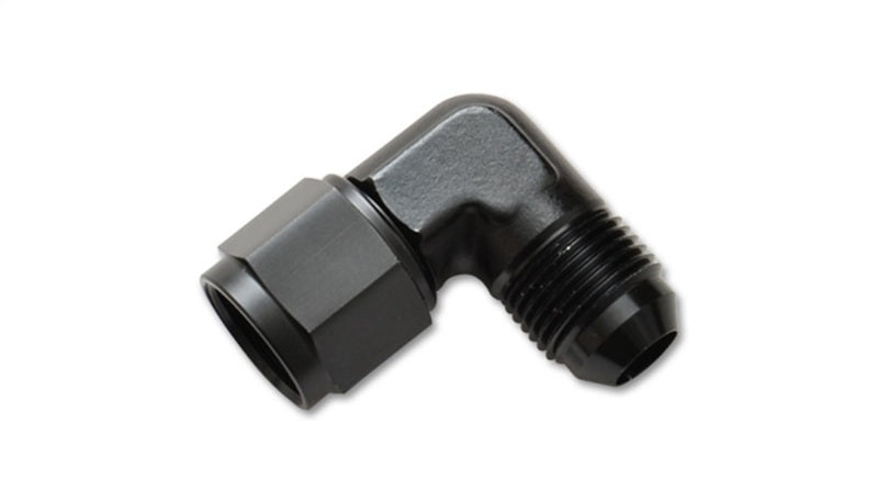 Vibrant -4AN Female to -4AN Male 90 Degree Swivel Adapter (AN to AN) - Anodized Black Only