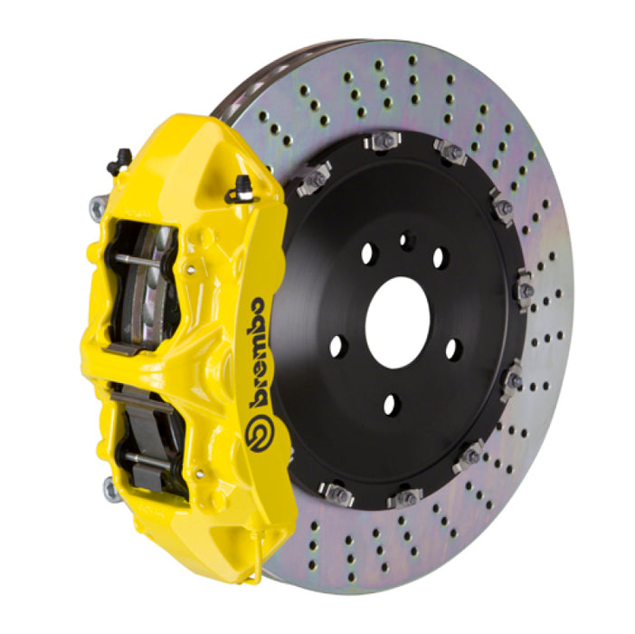 Brembo 07-13 X5/08-14 X6/14-18 X5/15-19 X6 Fr GT BBK 6 Pist Cast 405x34 2pc Rotor Drill- Yellow