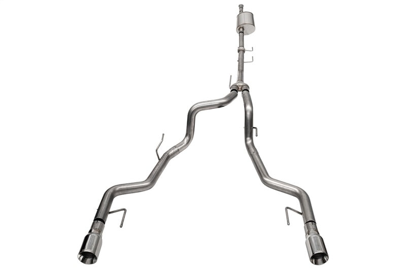 Corsa 2021-2025 Ford F-150 SuperCrew/5.5ft Bed 3.5L V6 Sport Cat-Back Dual Rear Exit-Polished