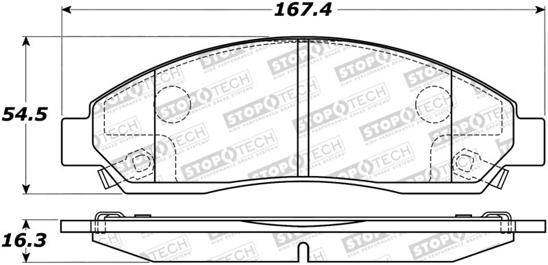 StopTech Street Select Brake Pads - Rear