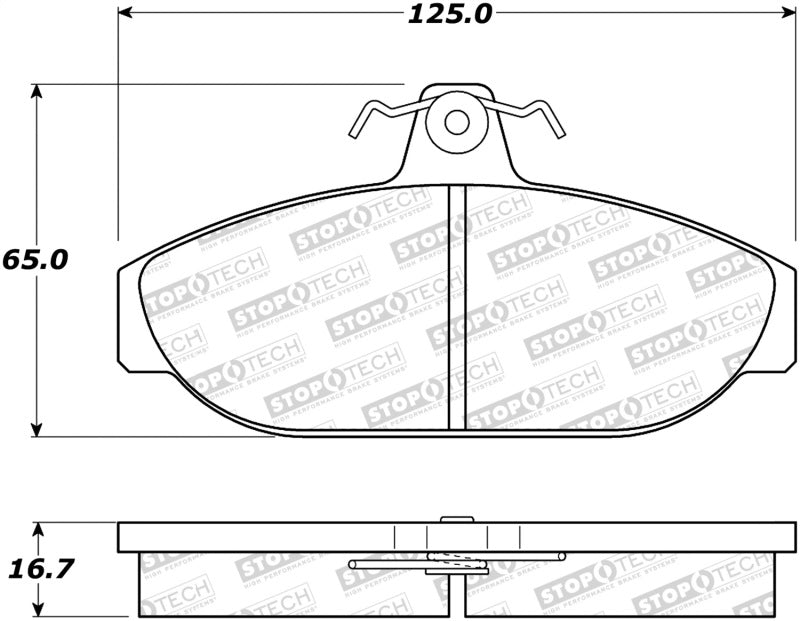 StopTech Street Brake Pads - Front