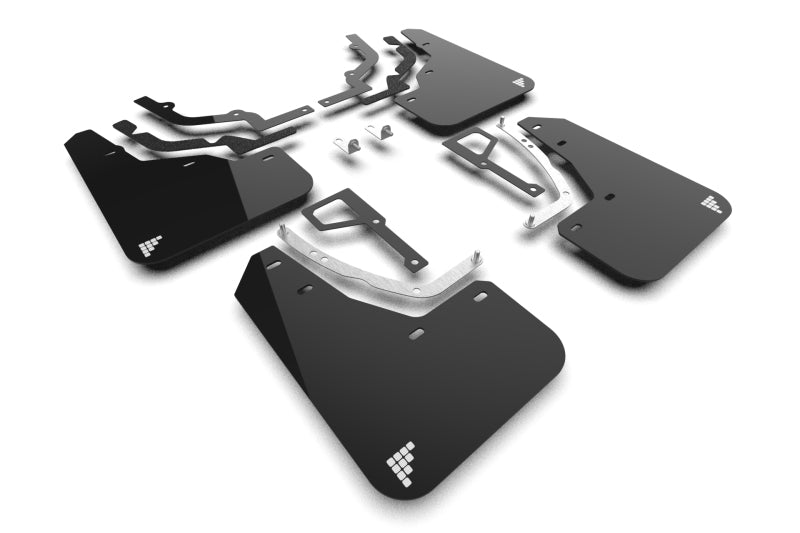 Rally Armor 25-26 Hyundai Ioniq 5 N Black UR Mud Flap Silver Battery Logo