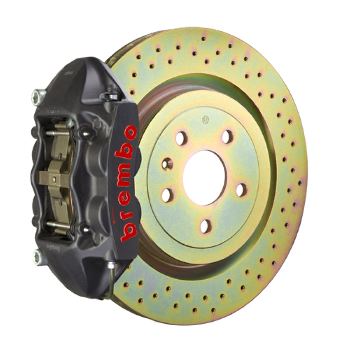 Brembo 08-13 C30 Front GTS BBK 4 Piston Cast 336 x28 1pc Rotor Drilled-Black HA