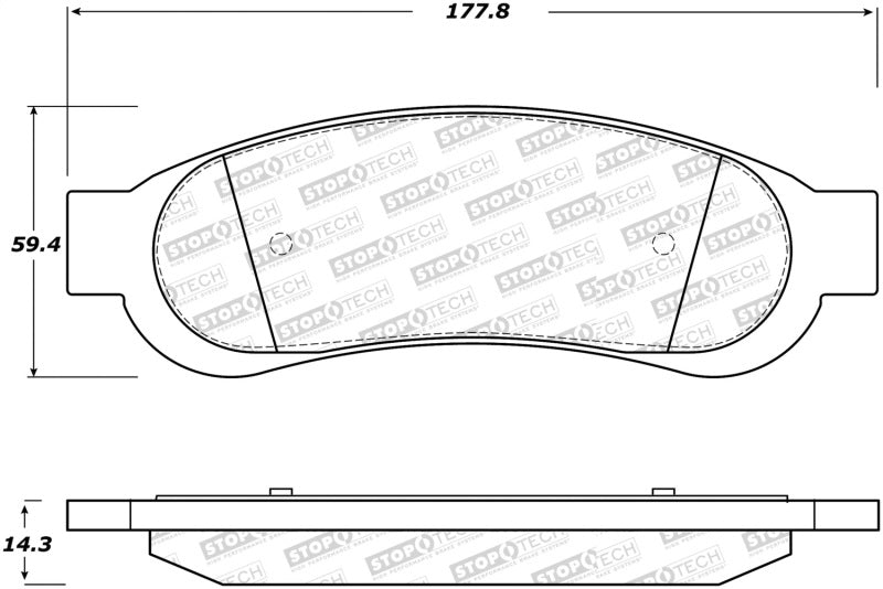 StopTech Street Select Brake Pads - Front