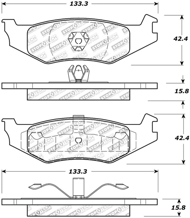 StopTech Street Touring Brake Pads