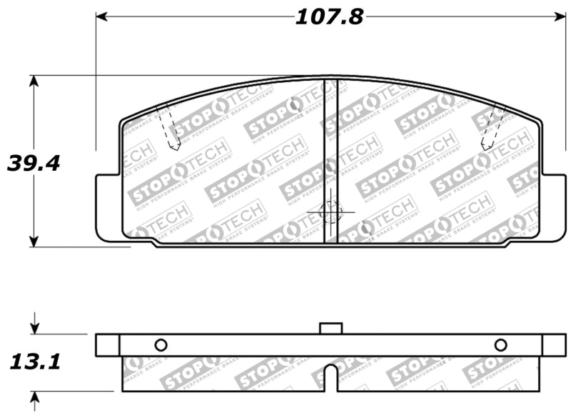 StopTech Performance 89-95 Mazda RX7 / 03-05 Mazda 6 Rear Brake Pads