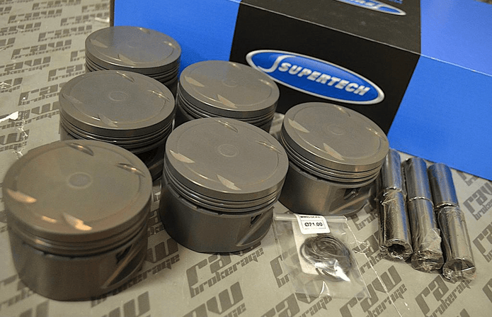 Supertech Nissan RB20 2.0L 79 mm Bore +1.3cc Dome 8.5:1 CR Pistons