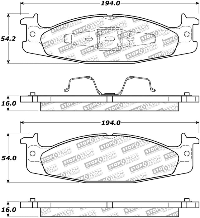 StopTech Street Select Brake Pads