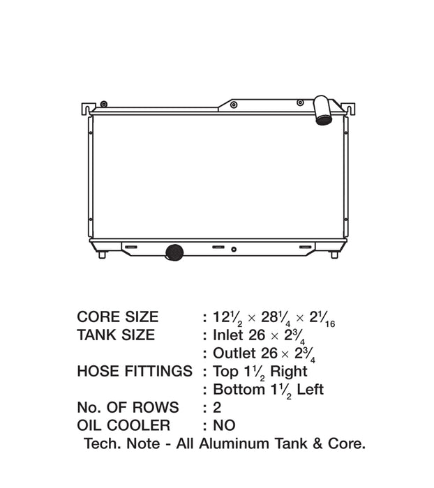 CSF 92-97 Mazda RX-7 Radiator