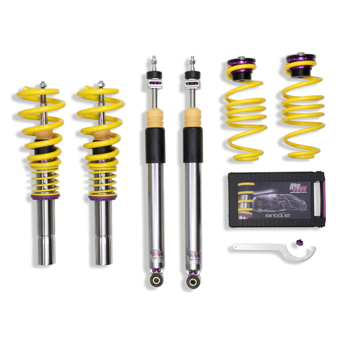 KW Coilover Kit V3 Audi A4 S4 (8K/B8) w/o electronic dampening control Sedan FWD + Quattro