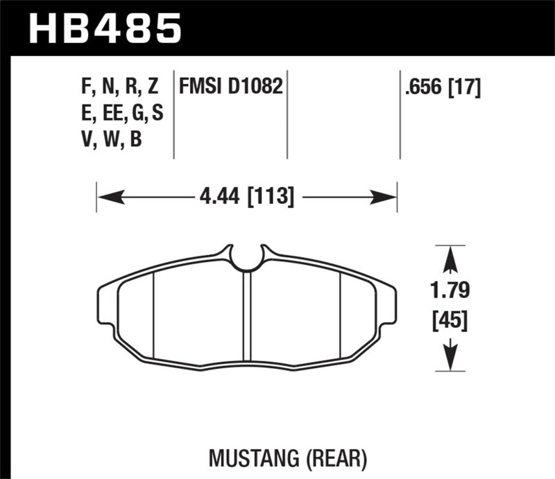 Hawk 08-09 Ford Mustang Bullitt / 05-12 GT / 07-08 Shelby GT HT-10 Race Rear Brake Pads