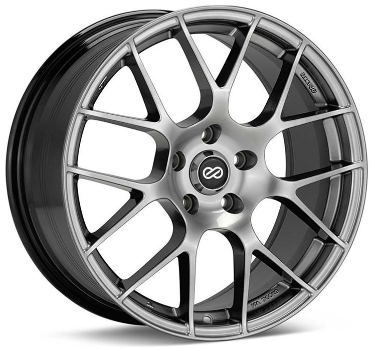 Enkei Raijin 18x8 32mm Offset 5x120 72.6mm Bore Hyper Silver Wheel