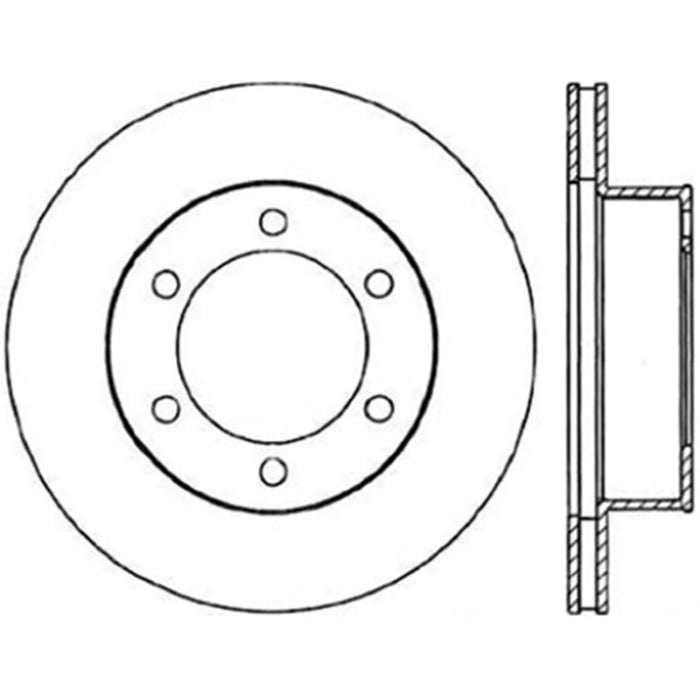 StopTech Power Slot 95-04 Toyota Tacoma / 11/95-02 4Runner Front Left Cryo Slotted Rotor