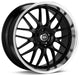 Enkei Lusso 18x7.5 42mm Offset 5x114.3 72.6mm Bore Black w/ Machined Lip Wheel