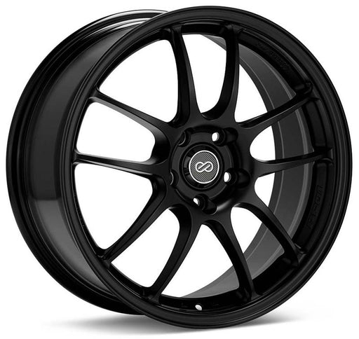 Enkei PF01SS 17x9 60mm Offset 5x114.3 75mm Bore Matte Black Wheel