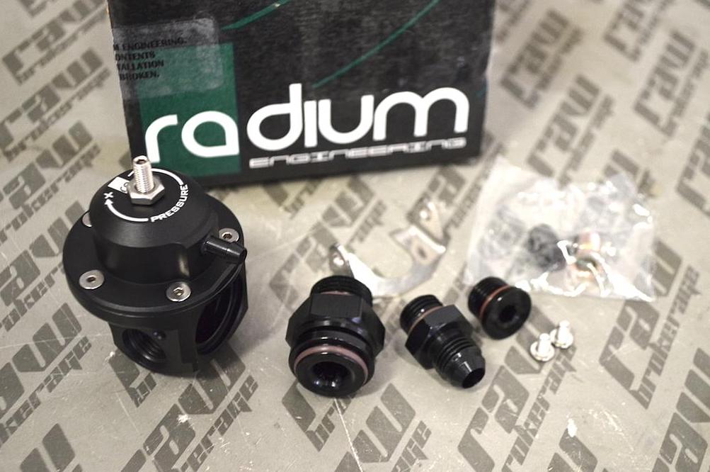 Radium Engineering DMR Fuel Pressure Regulator 8AN ORB - Black