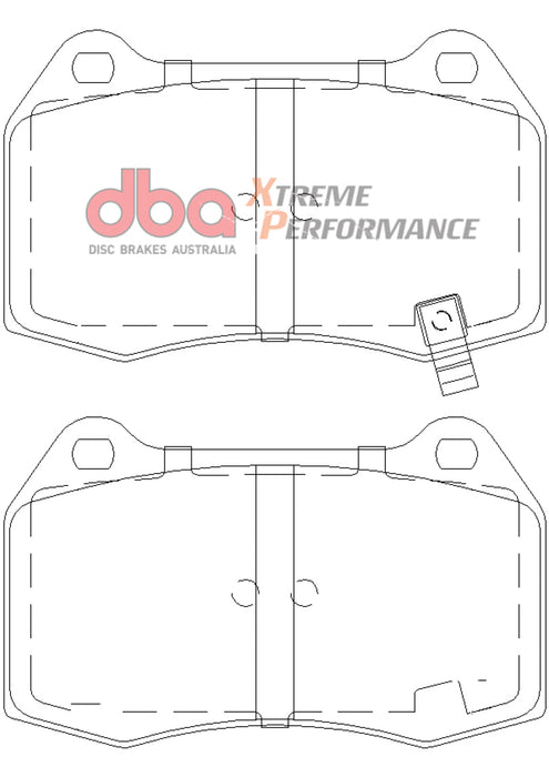 DBA 03-07 G35 w/ Brembo XP650 Front Brake Pads