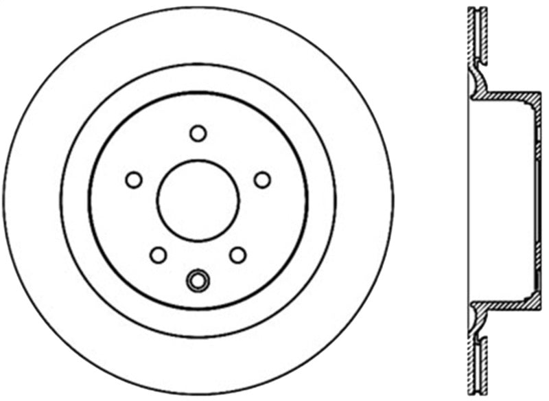 StopTech Power Slot 09 Nissan 370z / 08-09 Infiniti G37 Slotted Rear Right CRYO Rotor