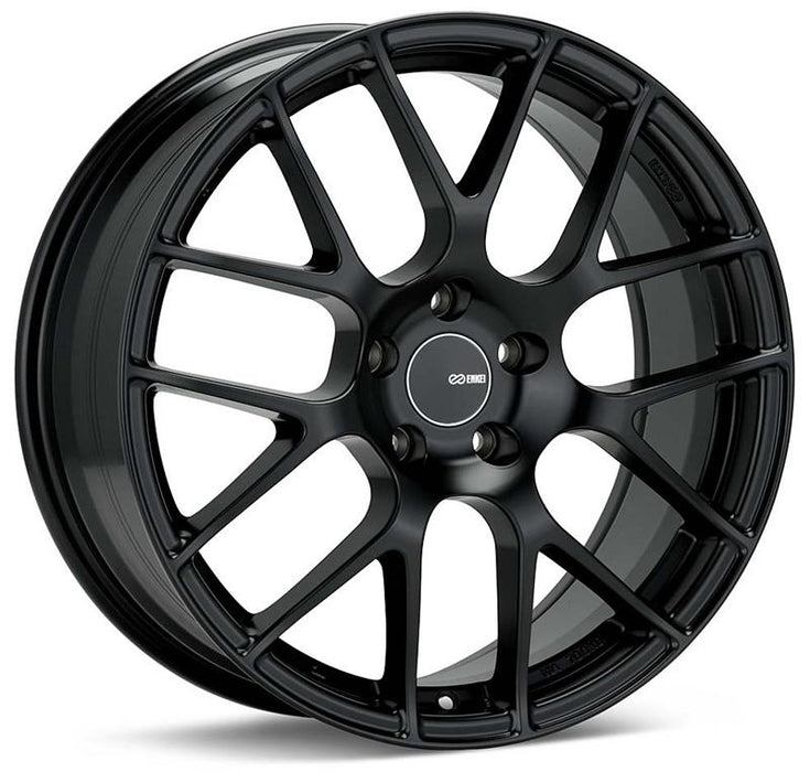 Enkei Raijin 19x8 35mm Offset 5x112 72.6mm Bore Black Wheel