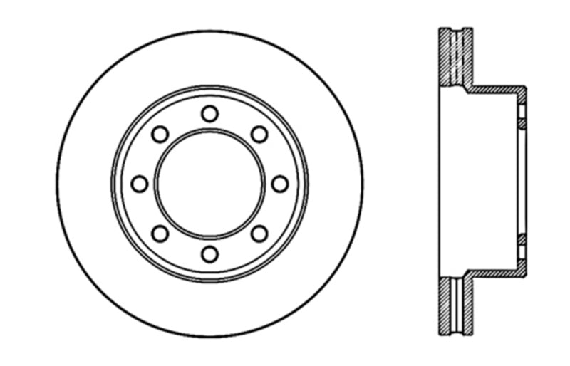 StopTech Slotted & Drilled Sport Brake Rotor