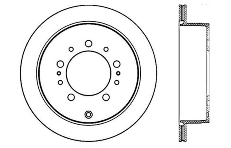 StopTech Drilled SportStop Cryo Rotor - Left