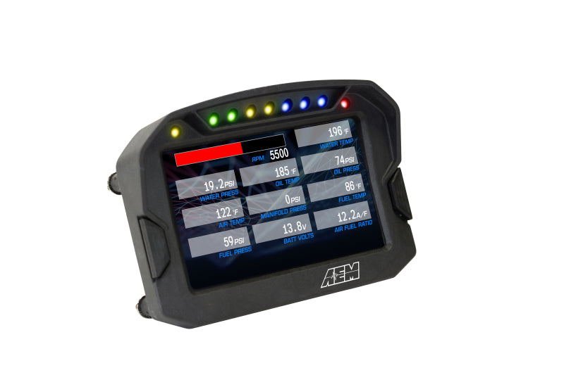 AEM CD-5LG Carbon Logging Digital Dash Display w/ Internal 10Hz GPS & Antenna