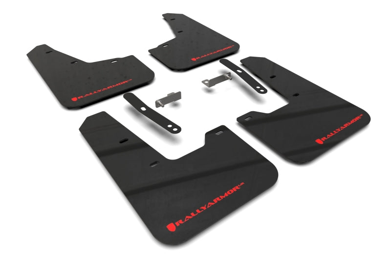 Rally Armor 23-25 Kia Niro SG2 Black UR Mud Flap Red Logo