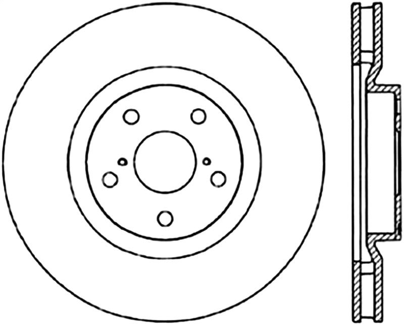 StopTech Power Slot 5/93-98 Supra Turbo Front Right SportStop CRYO Slotted Rotor