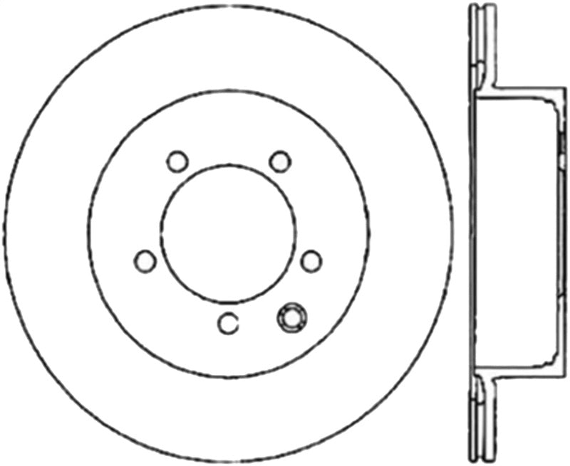 StopTech Power Slot 03-05 350Z / 03-04 G35 / 03-05 G35X CRYO Slotted Rear Right Rotor