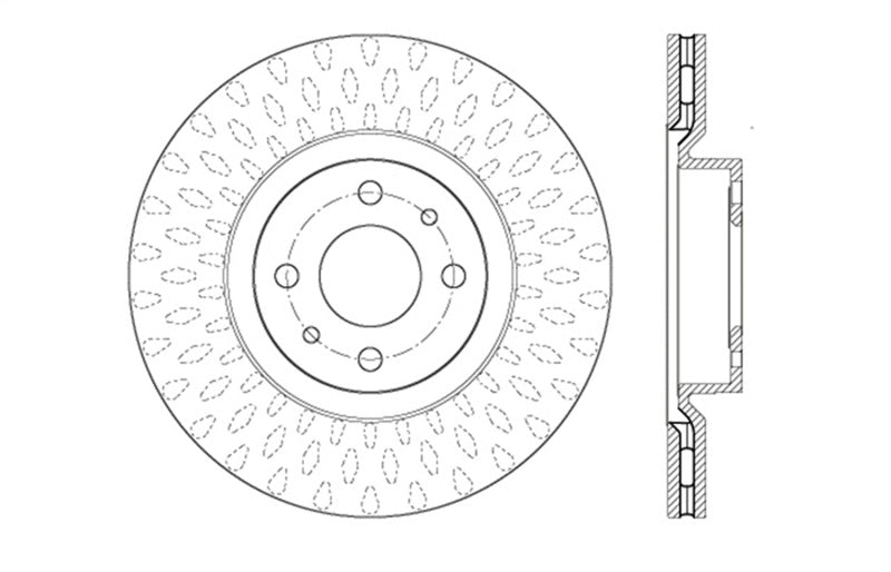 StopTech Slotted & Drilled Sport Brake Rotor