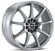 Enkei EDR9 18x7.5 38mm Offset 5x100/114.3 72.6mm Bore Silver Wheel