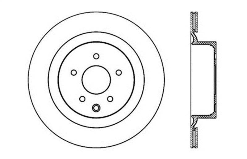 StopTech Nissan 370z / Infiniti G37 SportStop Drilled Rear Left Rotor