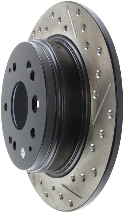 StopTech 04-08 Acura TL / 03-09 Honda Element Slotted & Drilled Left Rear Rotor