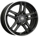 Enkei FD-05 17x7 50mm Offset 5x114.3 72.6mm Bore Black Machined Wheel