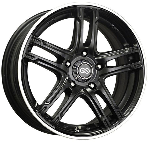 Enkei FD-05 17x7 40mm Offset 5x100 72.6mm Bore Black Machined Wheel