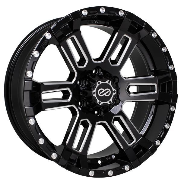 Enkei Commander 18x8.5 10mm Offset 6x139.7 108mm Bore Black Machined Wheel