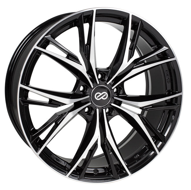 Enkei ONX 18x8 40mm Offset 5x120 72.6mm Bore Black Machined Wheel