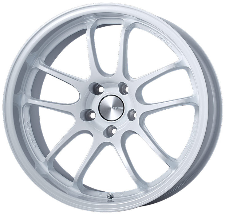 Enkei PF01EVO 17x9 22mm Offset 5x114.3 75mm Bore Pearl White Wheel